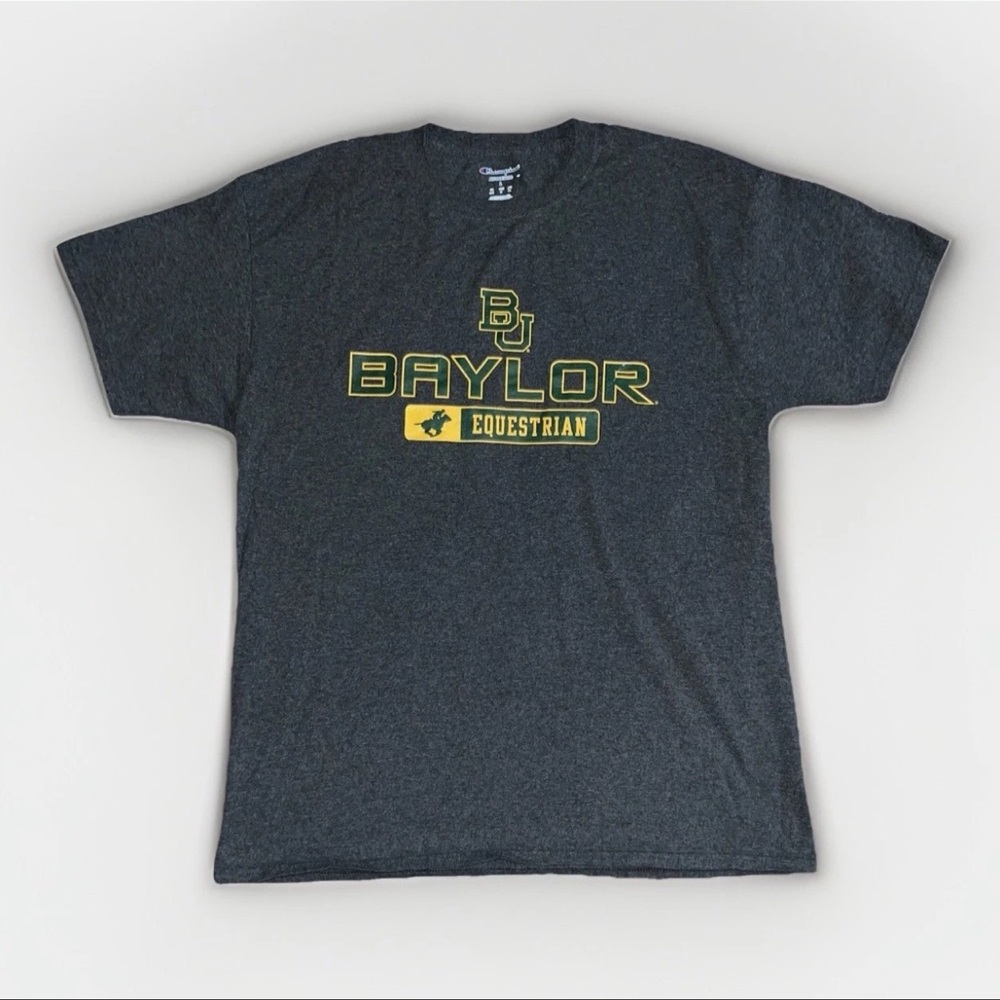Champion Baylor University Bears Equestrian T-Shirt Mens Large Short Sleeves